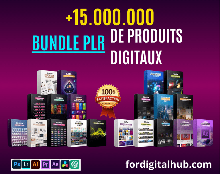 Pack Ultimate 150M - 15 million digital products in white label / PLR, ready to sell!
